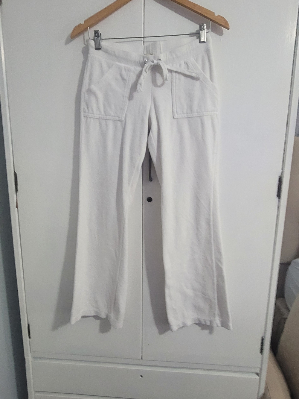 Active Basic White Drawstring Lounge Joggers